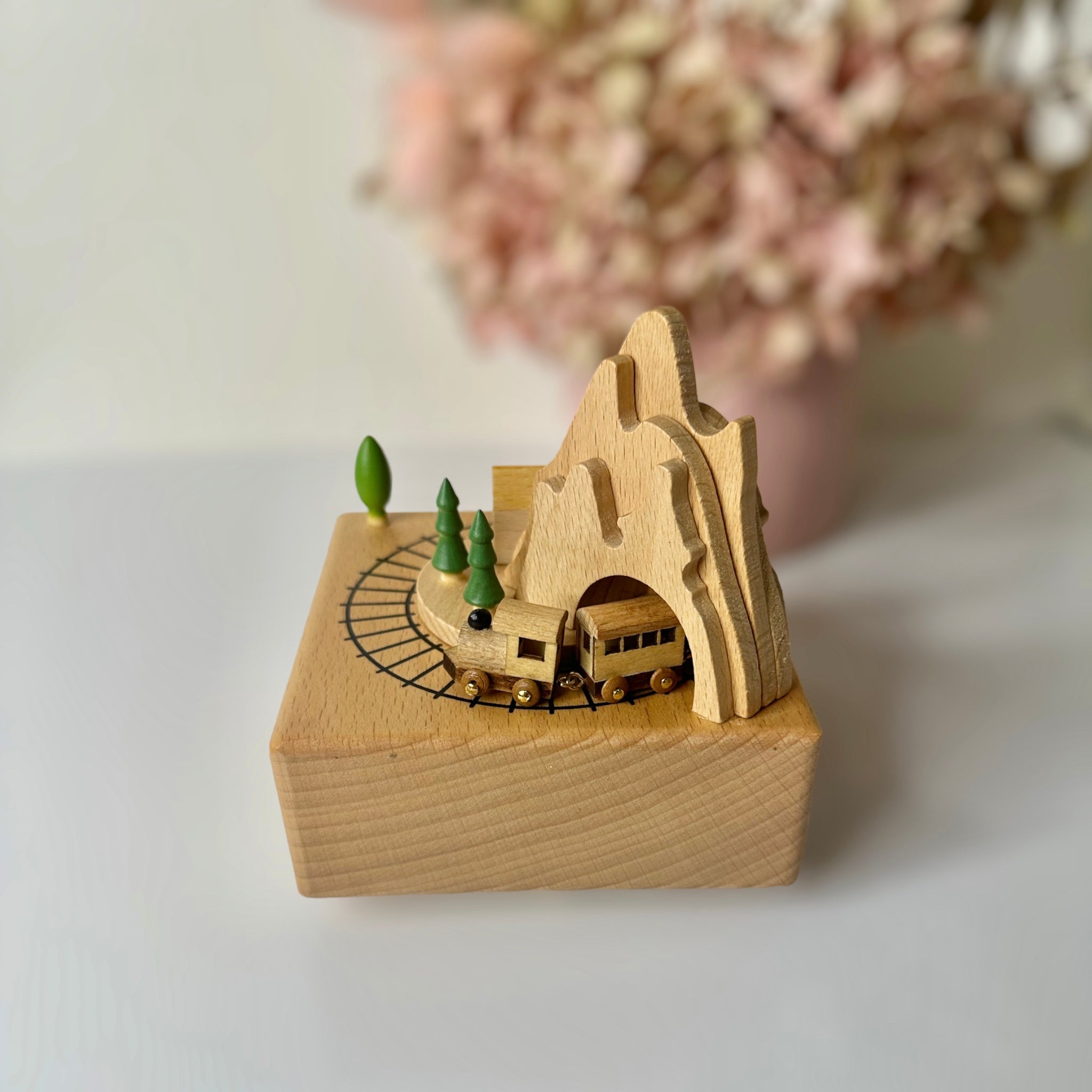 WOODEN TRAIN CAROUSEL