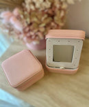 SQUARE JEWELLERY CASE - PINK FLIP