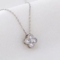 Sterling Silver Clover Necklace