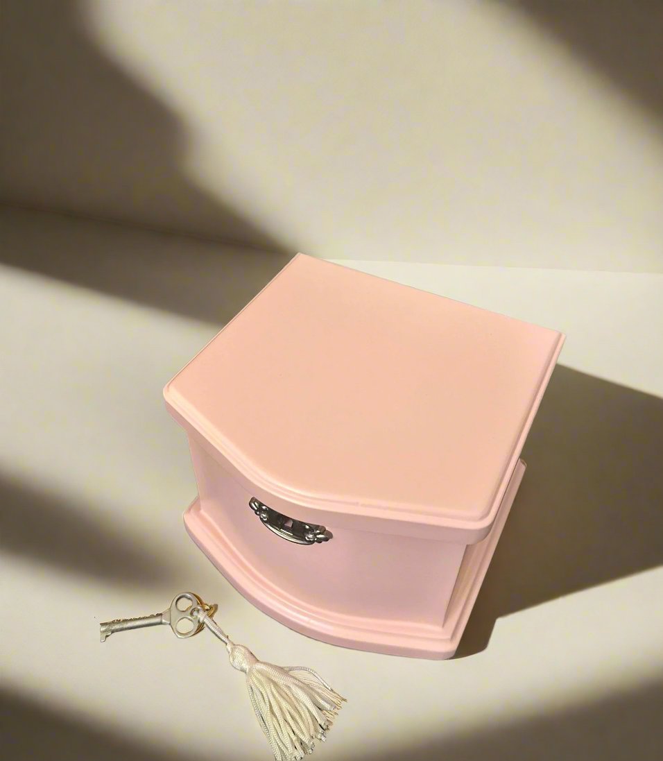 MINI LUX MUSICAL BALLERINA JEWELLERY BOX in SOFT PINK