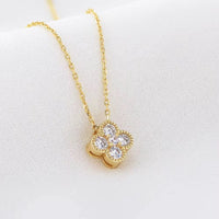 Sterling Silver Clover Necklace