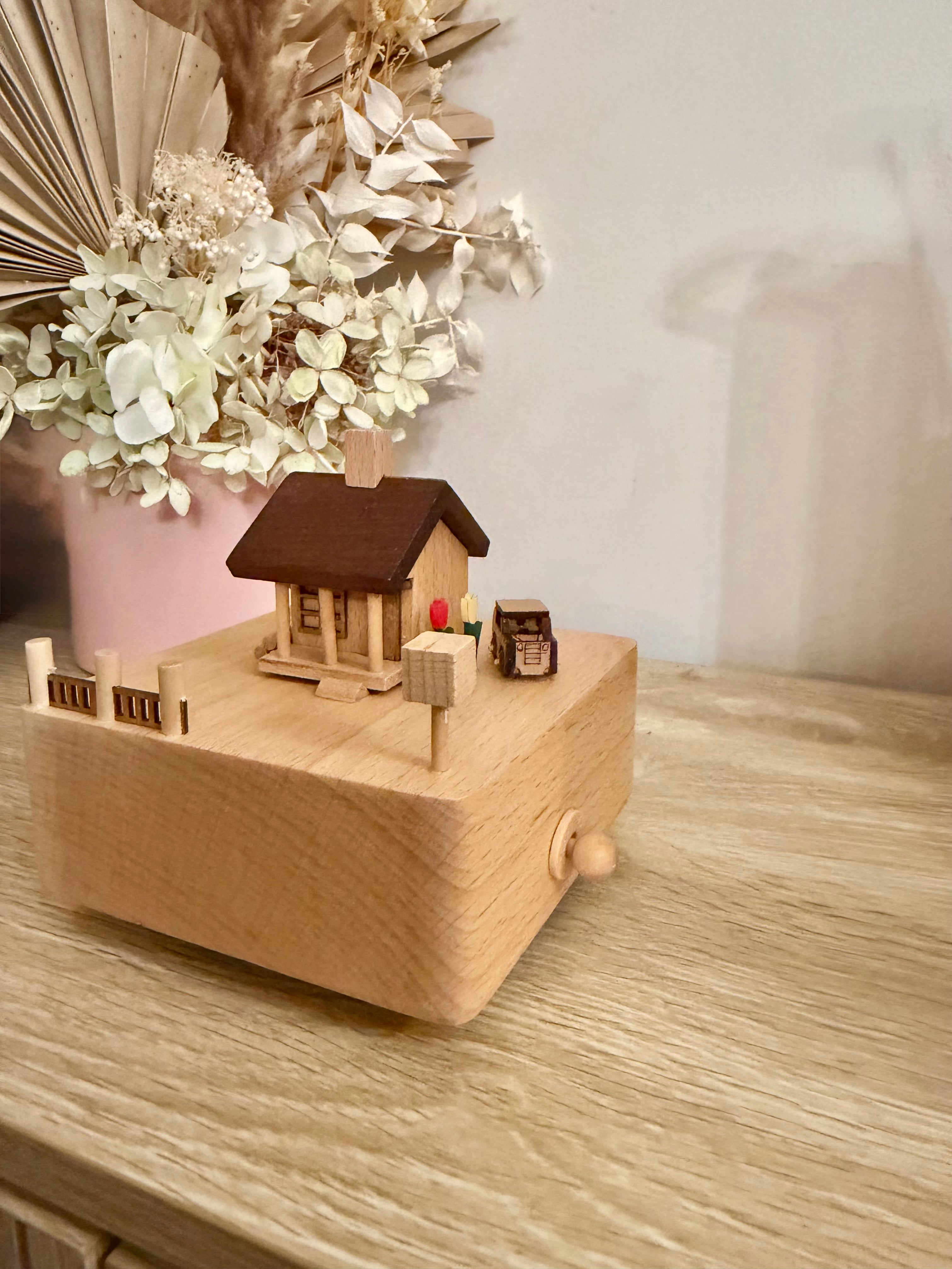 Wind-Up Musical Car Carousel for Boys and Girls
