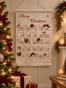 Christmas Advent Calender with Christmas Felt Decorations