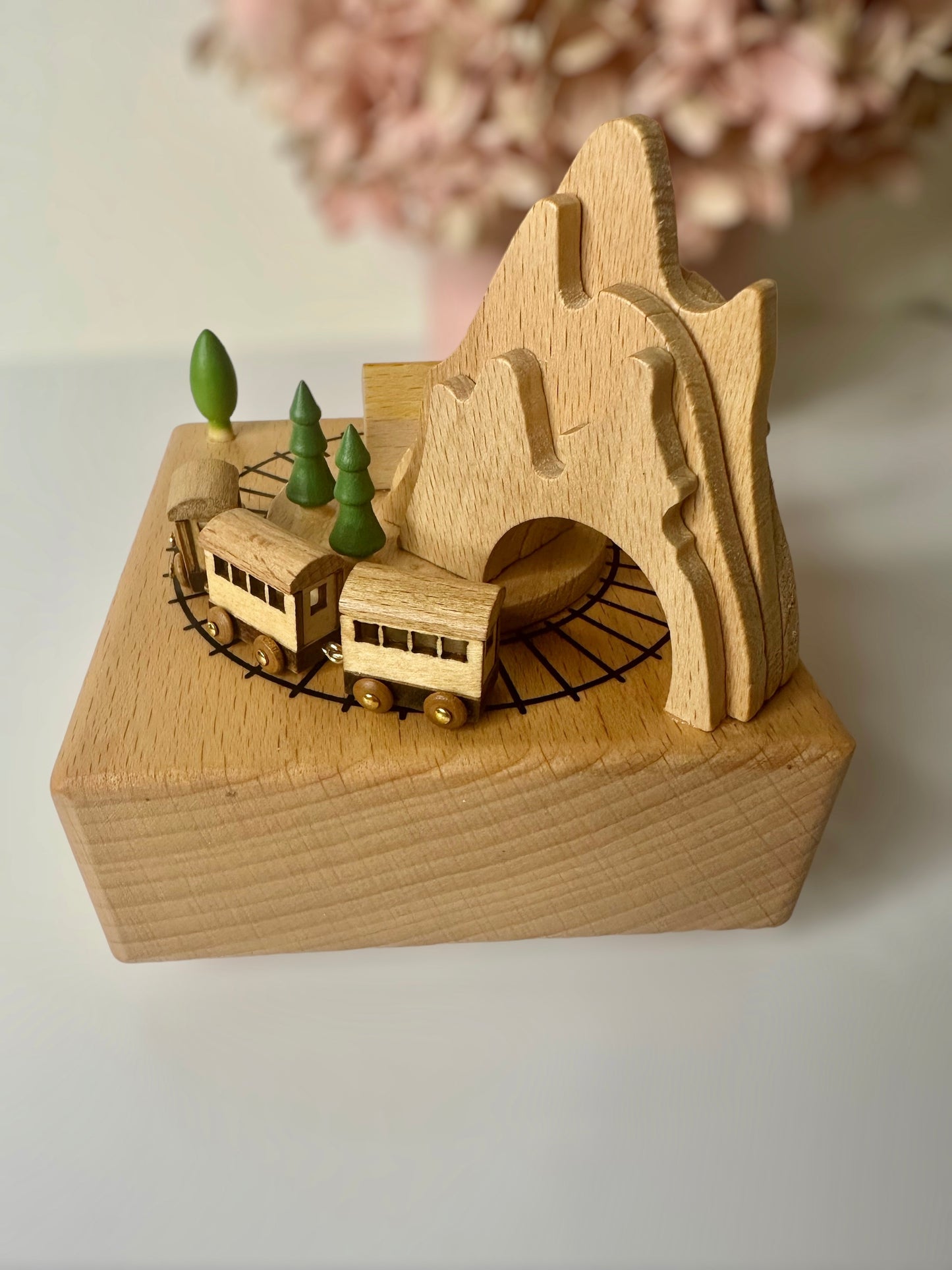 WOODEN TRAIN CAROUSEL