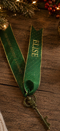 Personalised Santa’s Magic Key | For Homes Without a Chimney in Royal Green