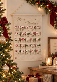 Handmade Personalised Christmas Advent Calendar - White Christmas