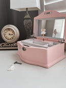 SOFT PINK - LUX MUSICAL BALLERINA JEWELLERY BOX