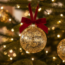 Personalised Glass Christmas Baubals