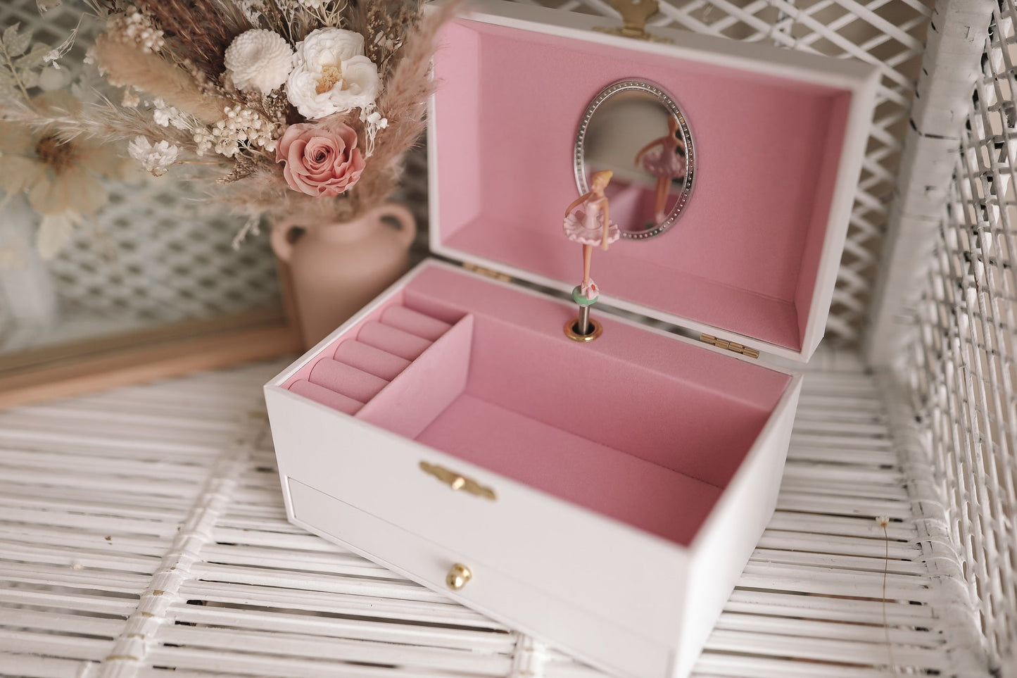 Personalised MUSICAL BALLERINA JEWELLERY BOX with image
