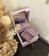 LAVENDER MUSICAL BALLERINA JEWELLERY BOX