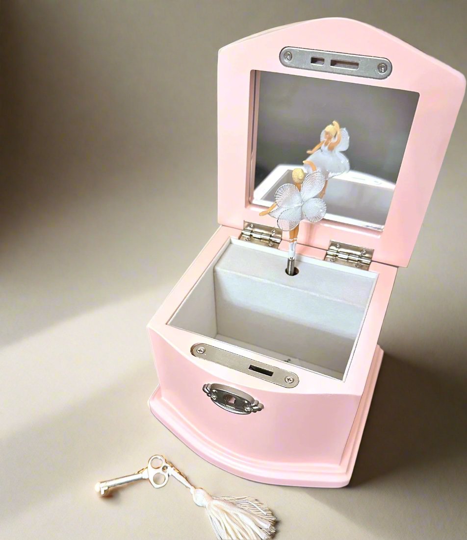 MINI LUX MUSICAL BALLERINA JEWELLERY BOX in SOFT PINK