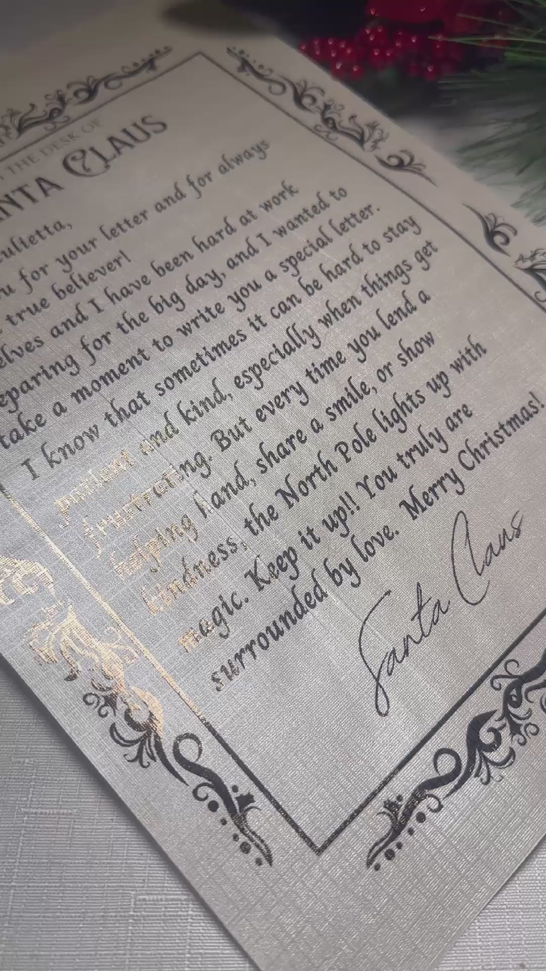 Personalised Letters From Santa